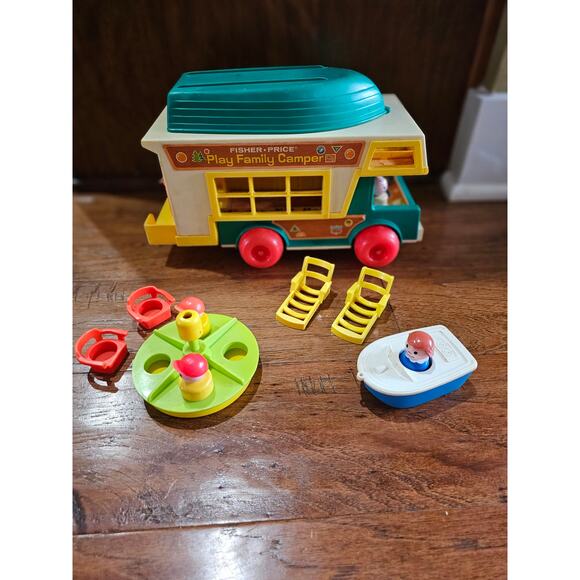 Fisher Price RV Camper & Boat - Picture 1 of 8